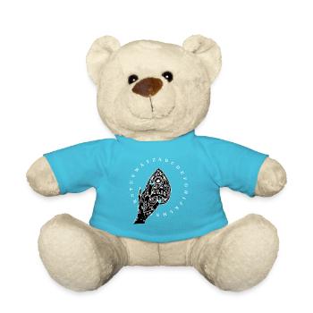 Quija, witch board, horror, exorcist, ghosts - Teddy Bear - atoll blue - Front