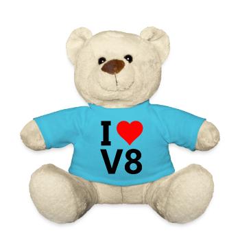 American V8 - Teddy Bear - atoll blue - Front