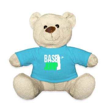 Base Jump Jumping Fallschirm Springer Extrem Sport - Teddy - Atollblau - Vorne