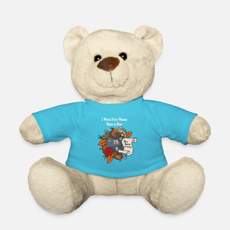 Jeu de rôle RPG Valentines Day TableTop D20 Dice - Nounours - bleu outremer