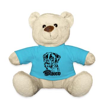 BOXER chien portrait chien chiens Wilsigns - Nounours - bleu outremer - Devant