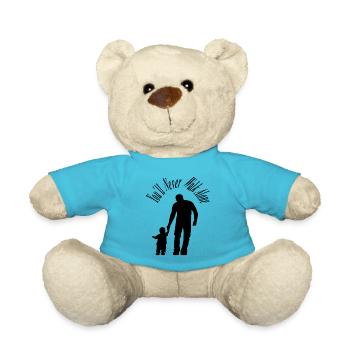 Vater und Sohn Vater und Tochter - Teddy - Atollblau - Vorne