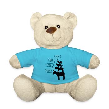 Bremer Stadtmusikanten Märchen Gebrüder Grimm - Teddy - Atollblau - Vorne
