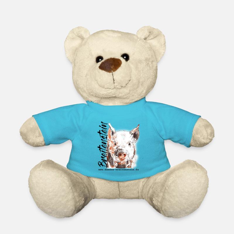 Schweinchen - Teddy - Atollblau