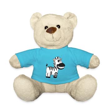 Zebra - Teddy - Atollblau - Vorne