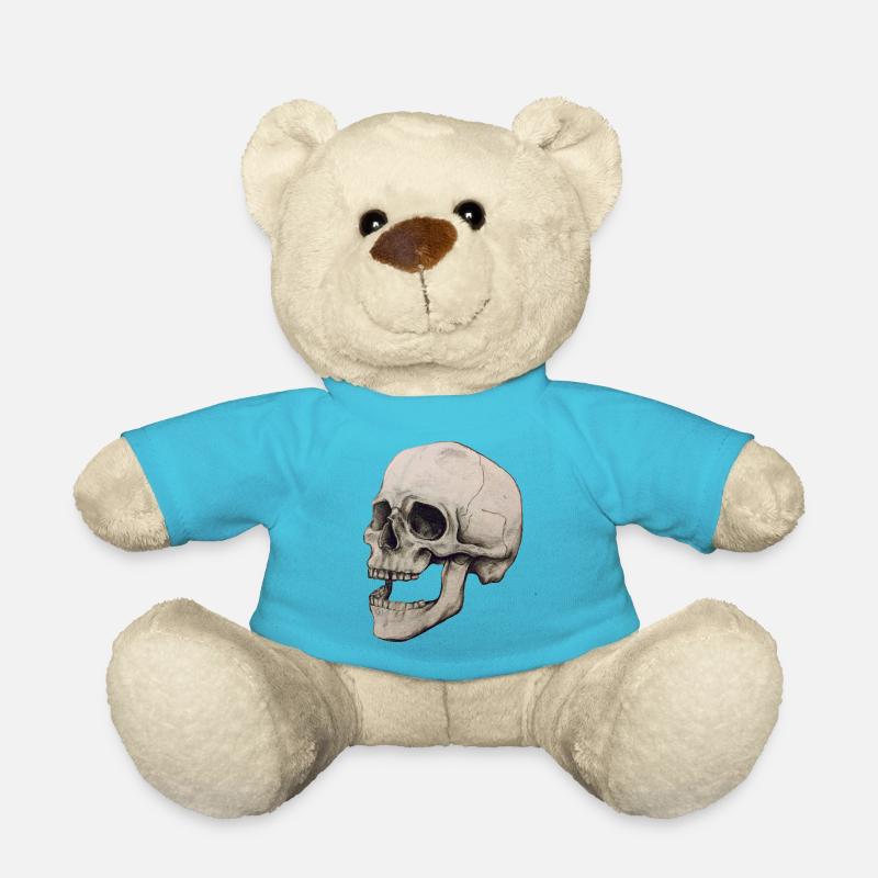 crâne squelette - Nounours - bleu outremer