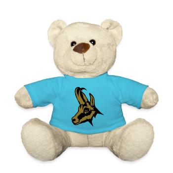chamois wild animal - Teddy Bear - atoll blue - Front
