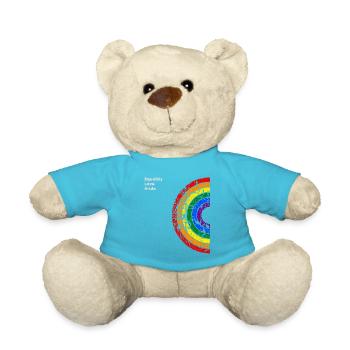 Regenbogen Schwule Lesben Transgender Bisexuelle - Teddy - Atollblau - Vorne