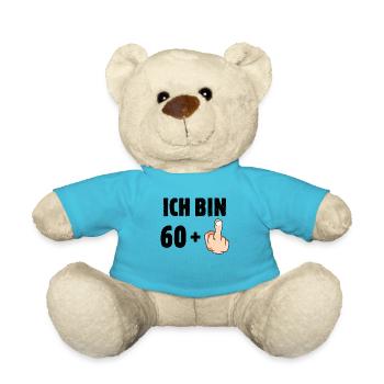 Ich bin 60 plus eins - Teddy - Atollblau - Vorne