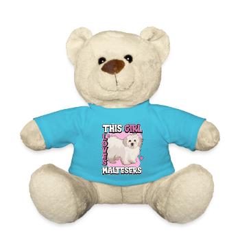 Malteser This Girl Loves Maltesers - Teddy Bear - atoll blue - Front