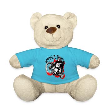 Gorilla Biker Power Motorcycle - Teddy Bear - atoll blue - Front