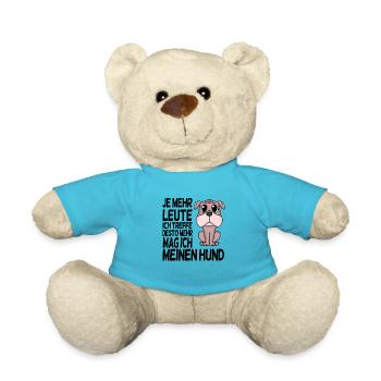 Hundebesitzer Spruch Hunde Hunde - Teddy - Atollblau - Vorne