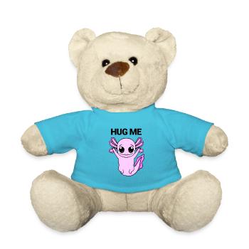 Axolotl Umarmung - Teddy - Atollblau - Vorne