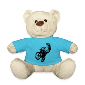 moto cross - Nounours - bleu outremer - Devant