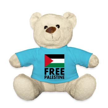 Free palestine - Teddy - Atollblau - Vorne