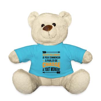 Je Peux Commencer À Parler De Chasse À Tout Moment - Nounours - bleu outremer - Devant