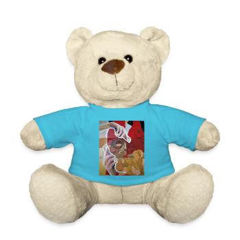 SELFIE, 2018 by massimiliano sbrescia - Teddy Bear - atoll blue - Front