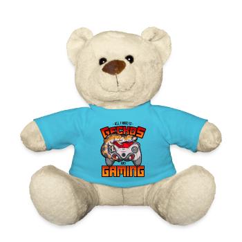 Leopardgecko & Gaming Eidechse Videospiel Reptil - Teddy - Atollblau - Vorne