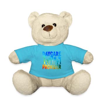 Childcare Daycare Provider Teacher - Teddy Bear - atoll blue - Front