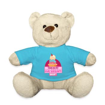 Cornet de crème glacée C’est ma glace - Nounours - bleu outremer - Devant