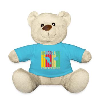 Helgoland Ostsee Sylt Deät Lun Leuchtturm - Teddy - Atollblau - Vorne