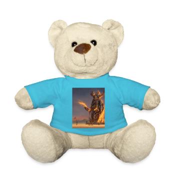 Brennender Mann - Teddy - Atollblau - Vorne