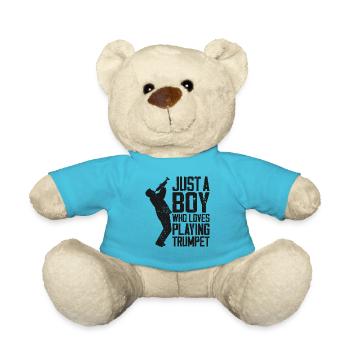 Trumpet Player Vintage Just A Boy - Teddy - Atollblau - Vorne