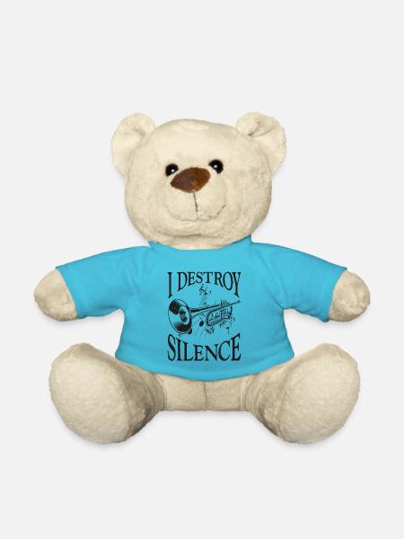 Trompettiste Vintage I Destroy - Nounours - bleu outremer