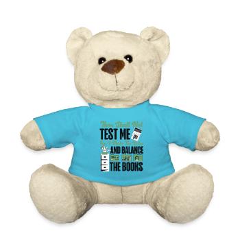 Accountant Bookkeeper Accounting - Teddy Bear - atoll blue - Front