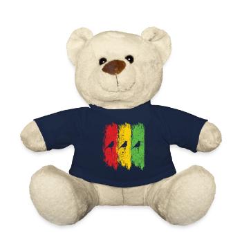 Good Vibes Only Rastafari Rasta Jamaica Reggae - Nounours - bleu marine - Devant