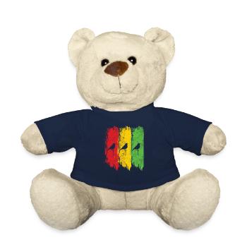 Good Vibes Only Rastafari Rasta Jamaica Reggae - Nounours - bleu marine - Devant