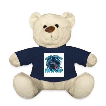 Donut Judge Me Im A Cop - Nounours - bleu marine - Devant