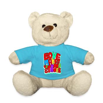 L’amour nous rend plus forts - Nounours - bleu outremer - Devant