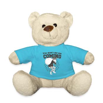 Thief Mask Shirt Bandit you wont see him coming - Teddy Bear - atoll blue - Front