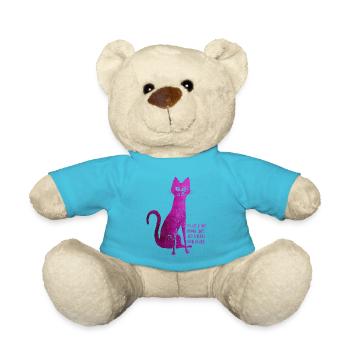 My cat is good actress - Teddy Bear - atoll blue - Front