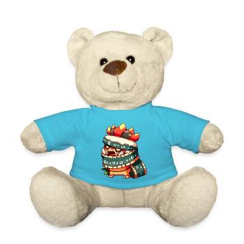 Comic Character - Teddy Bear - atoll blue - Front
