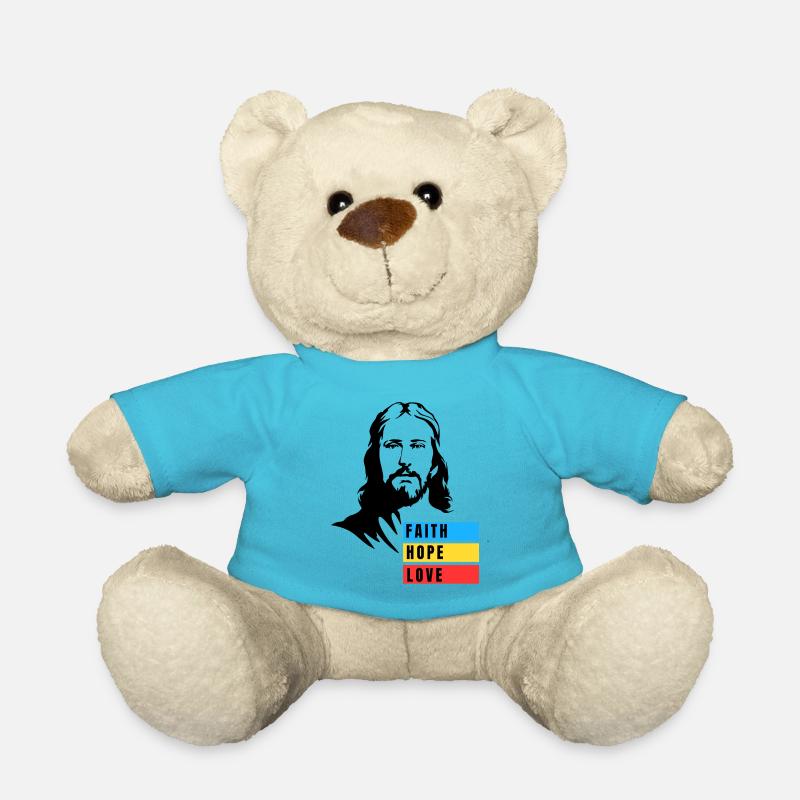 GLAUBE HOFFNUNG LIEBE - Teddy - Atollblau