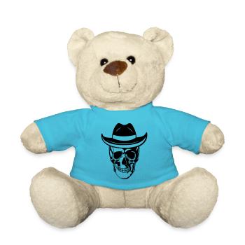 Skull Cowboy - Teddy Bear - atoll blue - Front