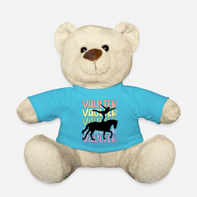 Voltige amusante sur le cheval - Nounours - bleu outremer