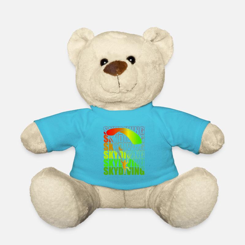Skydive Freefly Fallschirmspringer Shirt Skydiving - Teddy - Atollblau