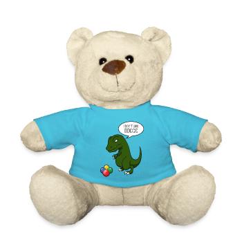 Bocce Bocci Colorful Balls Player I Gift - Teddy Bear - atoll blue - Front
