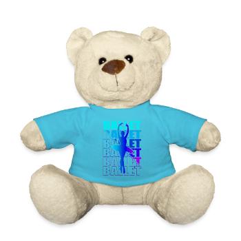 Ballet, Ballerine, Fille, Fille, Danse - Nounours - bleu outremer - Devant