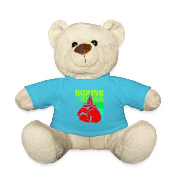 Boxen Martial Arts Boxing Box Club Boxer - Teddy Bear - atoll blue - Front