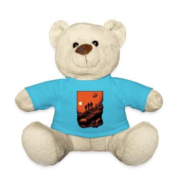 A group of Astronauts Exploring an Alien planet - Nounours - bleu outremer - Devant