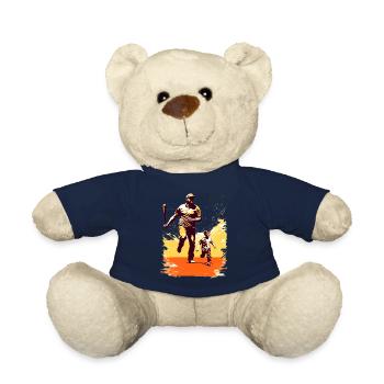 Baseball Vatertag Muttertag Geschenkidee - Teddy - French Navy - Vorne