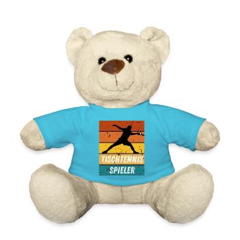 Tischtennisspieler - Teddy - Atollblau - Vorne