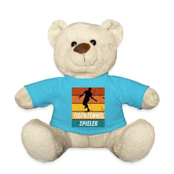 Tischtennisspieler - Teddy - Atollblau - Vorne