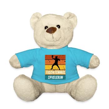 Tischtennisspielerin - Teddy - Atollblau - Vorne