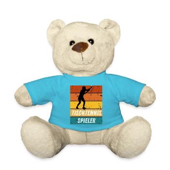 Tischtennisspieler - Teddy - Atollblau - Vorne