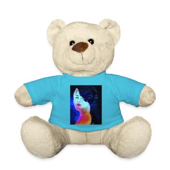 zwei Seiten - Teddy - Atollblau - Vorne
